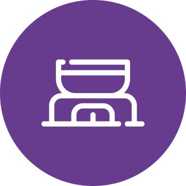 Bir kabartma vektör simgesi ile benzersiz rulo