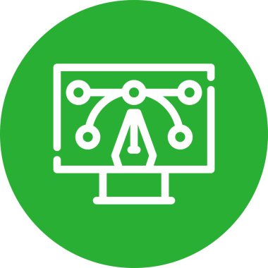 Modern bir simgenin vektör illüstrasyonu
