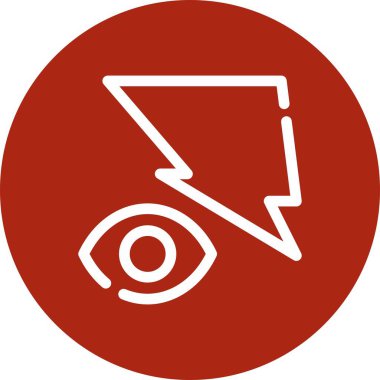 Güzel Göz Çizgisi Vektör Simgesi