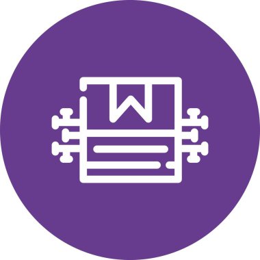 Kitap simgesinin vektör illüstrasyonu