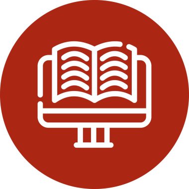 kitap simgesi, vektör illüstrasyonu