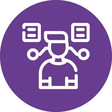 güzel kullanıcı arayüzü vektör çizgisi simgesi