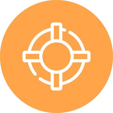 Güzel Hedef vektör satırı simgesi