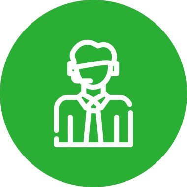 Maskeli adam, vektör, illüstrasyon, beyaz arka planda..