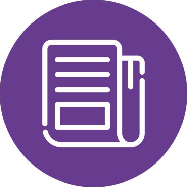 Vektör belgesi Simge illüstrasyonu