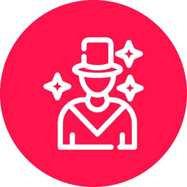 vektör sihirbazı simgesi, vektör illüstrasyonu