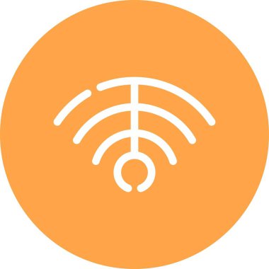 Wifi simgesi, vektör illüstrasyonu
