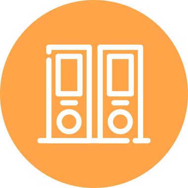 Eşsiz Sözcüler Vektör Satırı Simgesi