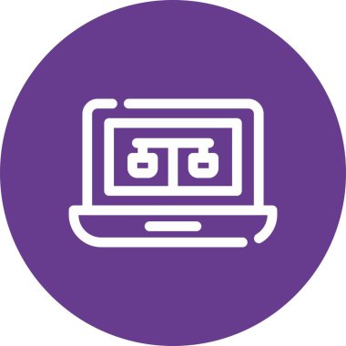 vektör dizüstü simgesi illüstrasyonu