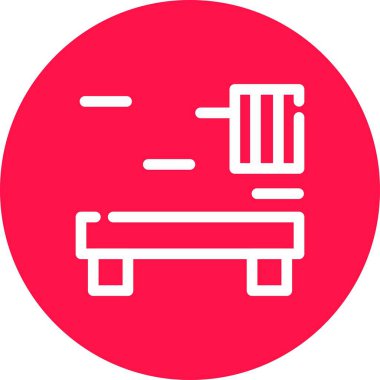 Sandalye Simgesi, vektör illüstrasyonu