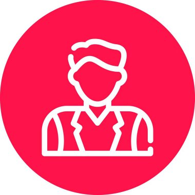 Bir insan simgesinin vektör illüstrasyonu