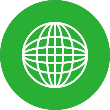 Vektör Küre Simgesi İllüstrasyonu