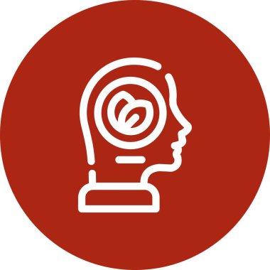 Vektör Beyin simgesi illüstrasyonu