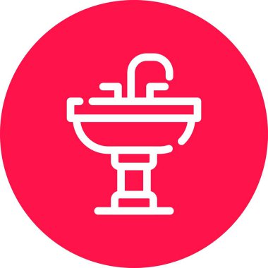 Küvet. Web simgesi basit illüstrasyon