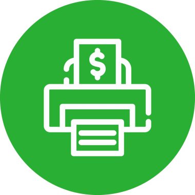 Dolar. Web simgesi basit illüstrasyon