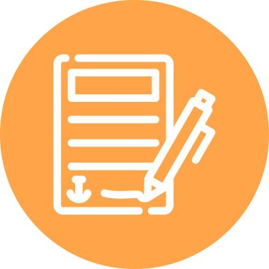 belge simgesi vektör illüstrasyonu