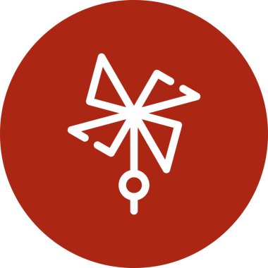 güzel çiçek sembolü vektör simgesi