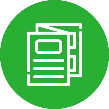 Belge simgesinin vektör illüstrasyonu