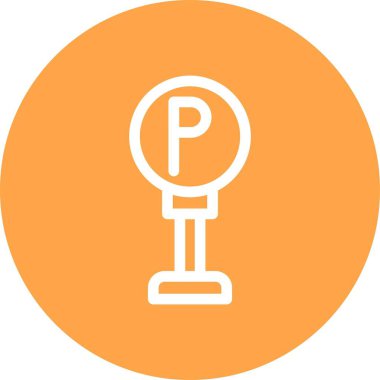 güzel park simgesi vektör simgesi