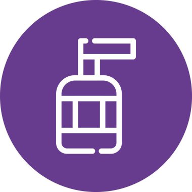 şişe simgesi vektör illüstrasyonu