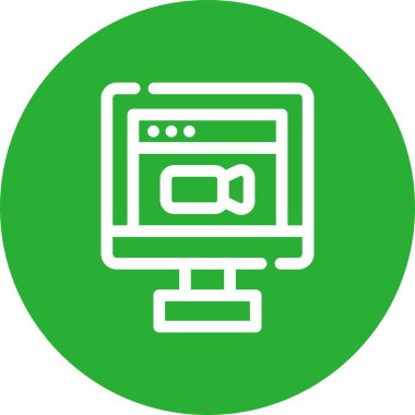 vektör lcd simgesi illüstrasyonu