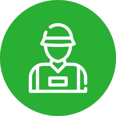 Benzersiz işçi vektör simgesi