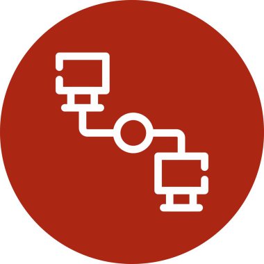 Modern b 'nin vektör illüstrasyonunda çember simgesi yok