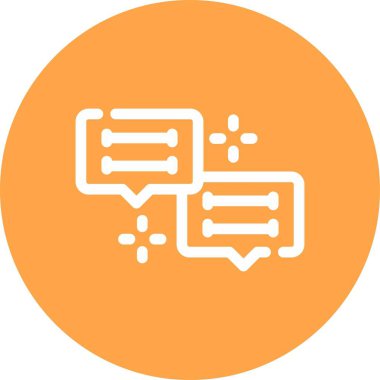 Vektör sohbet simgesi illüstrasyonu