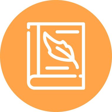 Kitap simgesinin vektör illüstrasyonu