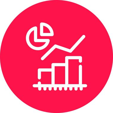 İş ve finans simgesinin vektör illüstrasyonu