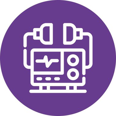 Bir bilgisayar simgesinin vektör illüstrasyonu