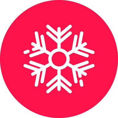 kar Tanesi simgesi vektör çizimi