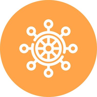 Benzersiz direksiyon vektör simgesi