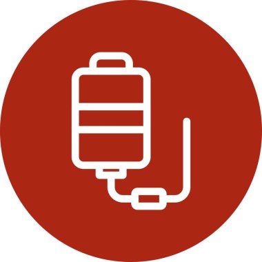 Vektör illüstrasyonu, seyahat simgesi için çanta