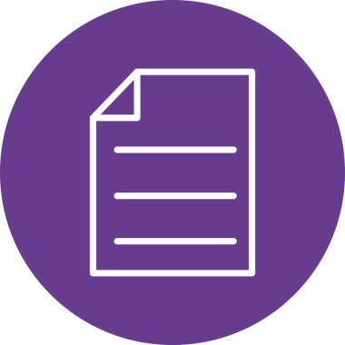 Vektör belgesi Simge illüstrasyonu