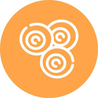 Yeni yıl sembolünün vektör simgesi