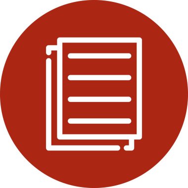 vektör belgesi düz simgesi, vektör illüstrasyonu