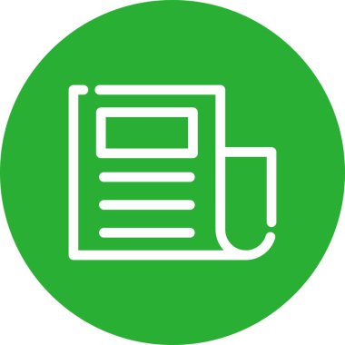 Belge simgesinin vektör çizimi modern