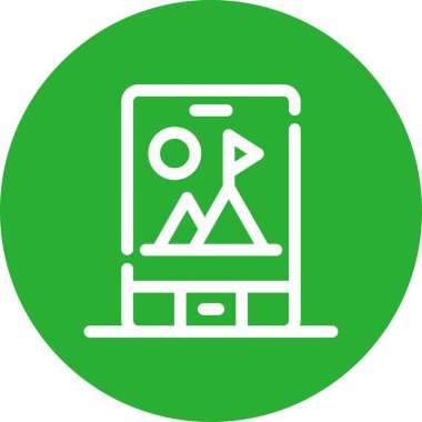 vektör lcd simgesi illüstrasyonu