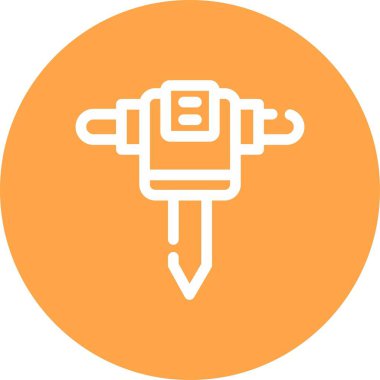 Bir robot simgesinin vektör illüstrasyonu