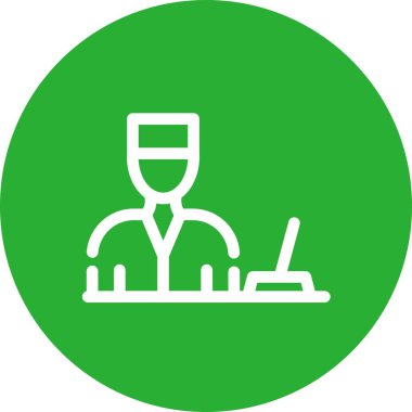 kullanıcı simgesi çizimi olan dizüstü bilgisayar