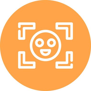 Bir kamera simgesinin vektör illüstrasyonu