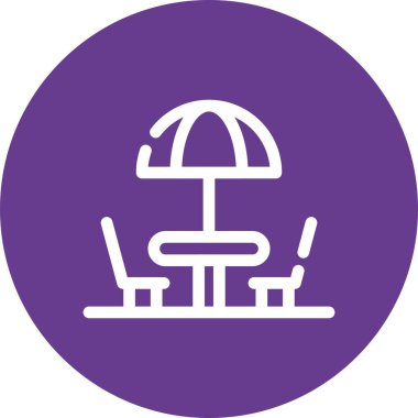 güzel koltuk çizgisi vektör simgesi