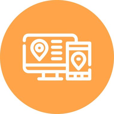 Vektör harita PIN simgesi