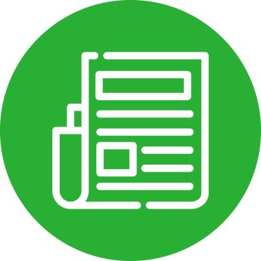 Belge simgesinin vektör illüstrasyonu