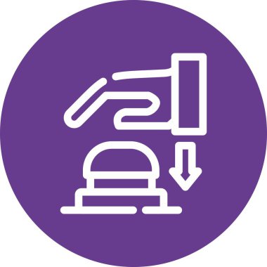 Araba için bir yol simgesinin vektör illüstrasyon simgesi