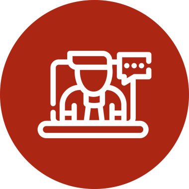 Robot simgesinin vektör illüstrasyonu