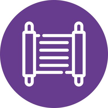 Kağıt simgesinin vektör illüstrasyonu