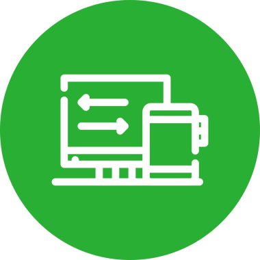 Bilgisayar. Web simgesi basit illüstrasyon