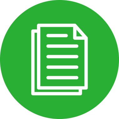 belge simgesi vektör illüstrasyonu